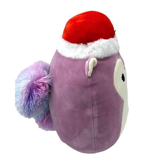 Squishmallows Christmas Allina The Squirrel with Santa Hat 11” - Picture 4 of 5